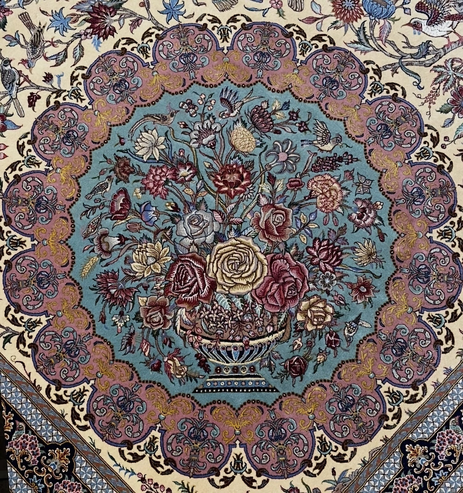 A Qom carpet by Mir Mehdi, designed by Prof. Abbas Malek.
